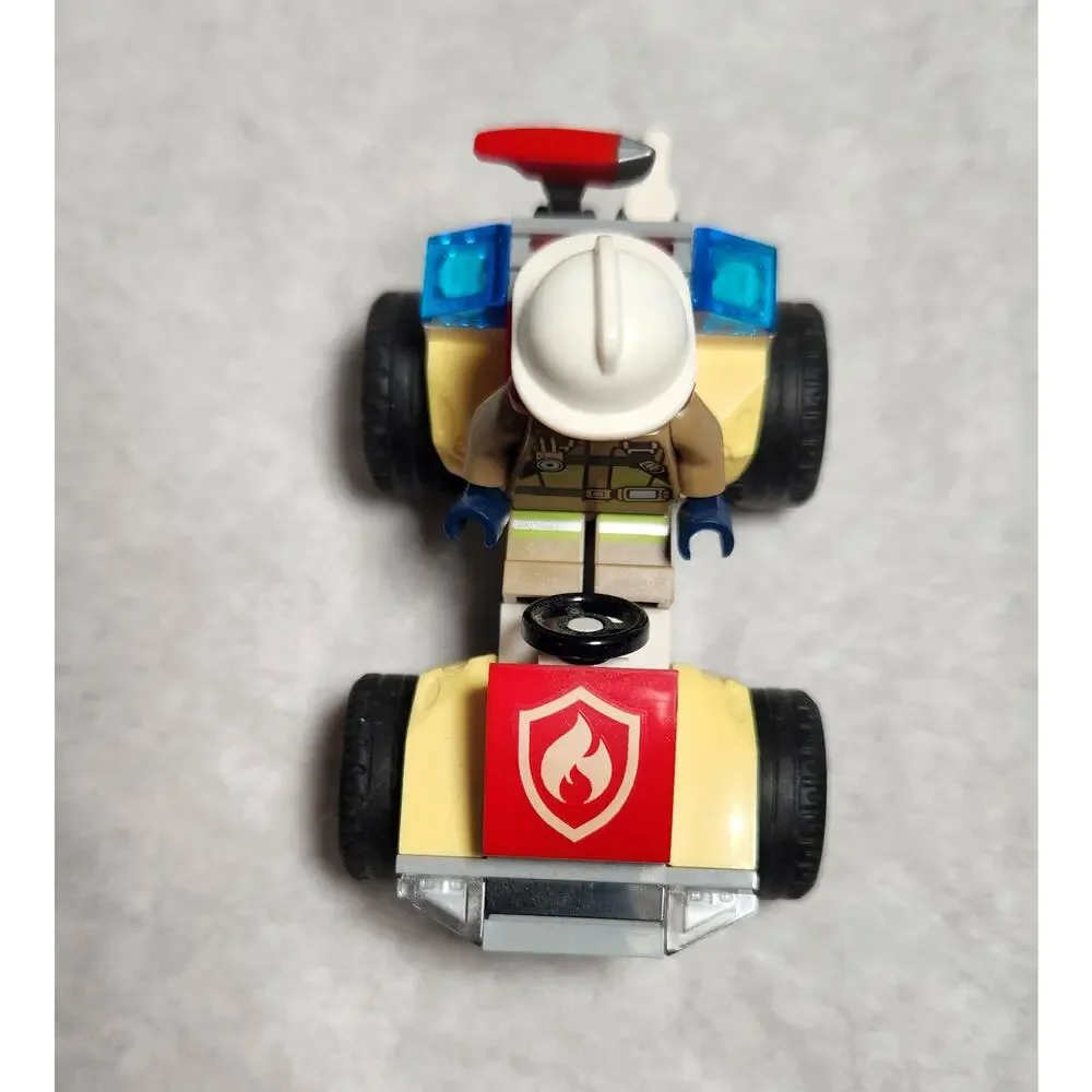 Lego Construction, Fire Fighter, Ground Crew Minifigures W/ Vehicle Lot 5